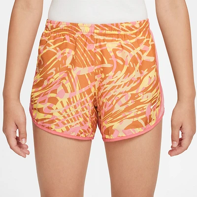 Nike Girls Dri-FIT Tempo SE+ Shorts - Girls' Grade School Sea Coral/Coral Chalk/Monarch