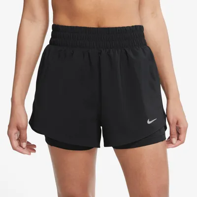 Nike Womens Nike One Dri-FIT HR 3 Inch 2N1 Shorts