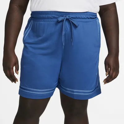 Nike Womens Nike Fly Crossover Shorts Plus - Womens Dk Marina Blue/Dutch Blue Size 1X