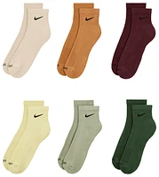 Nike Mens 6 Pack Dri-FIT Plus Quarter Socks