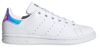 adidas Originals Boys adidas Originals Stan Smith - Boys' Grade School Tennis Shoes White/Iridescent Size 06.0
