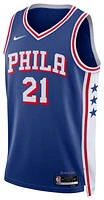 Nike Mens Joel Embiid 76ers 2023/24 Icon Edition Jersey - Red/Blue