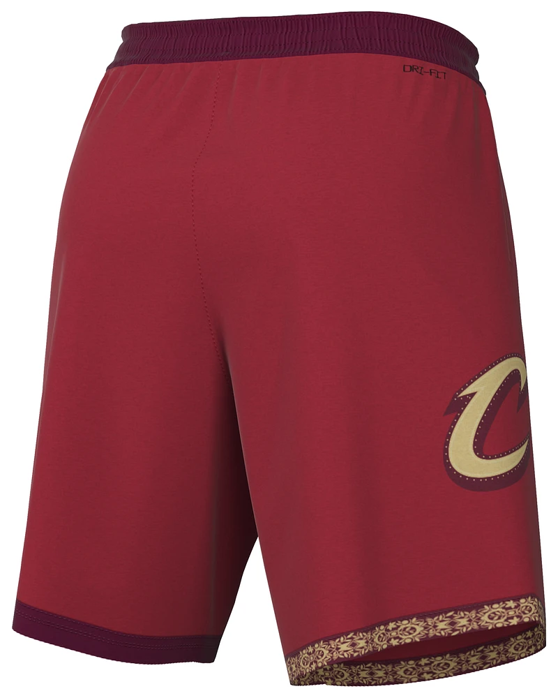 Nike Mens Cavaliers Dri-FIT Swingman Shorts CE 23 - Gold Dust/Team Crimson