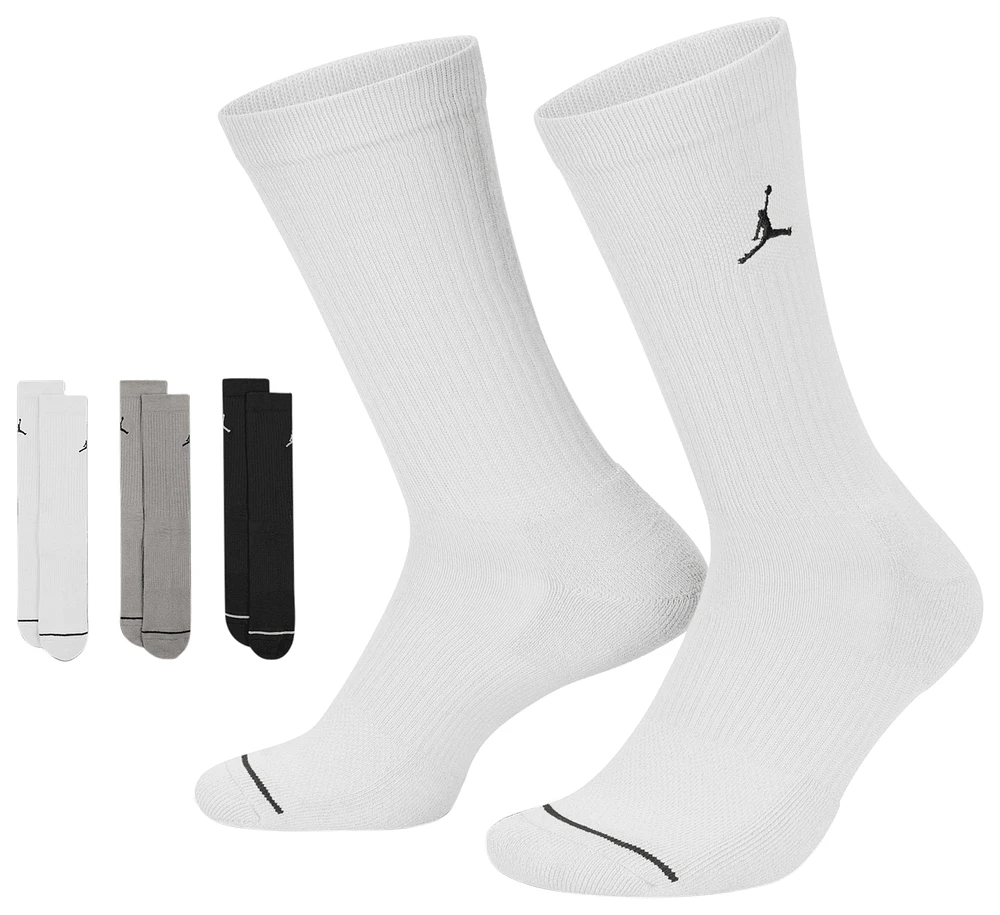 Jordan Mens Jordan Every Day Cushioned Crew 3 Pack Socks