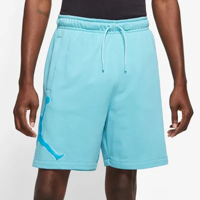 Jordan Mens Jordan Fleece HBR Shorts - Mens Blue/Blue Size M