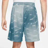 Jordan Mens Jordan All Over Print Shorts - Mens Aquatone/White Size S