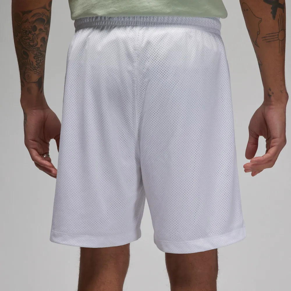 Jordan Mens Mesh GFX Shorts - White/Green