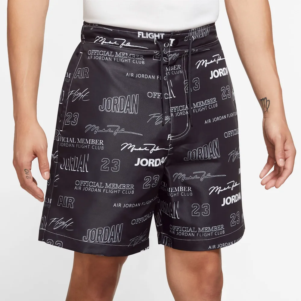 Jordan Mens Jordan MVP Statement Woven Shorts - Mens Black/Black Size S