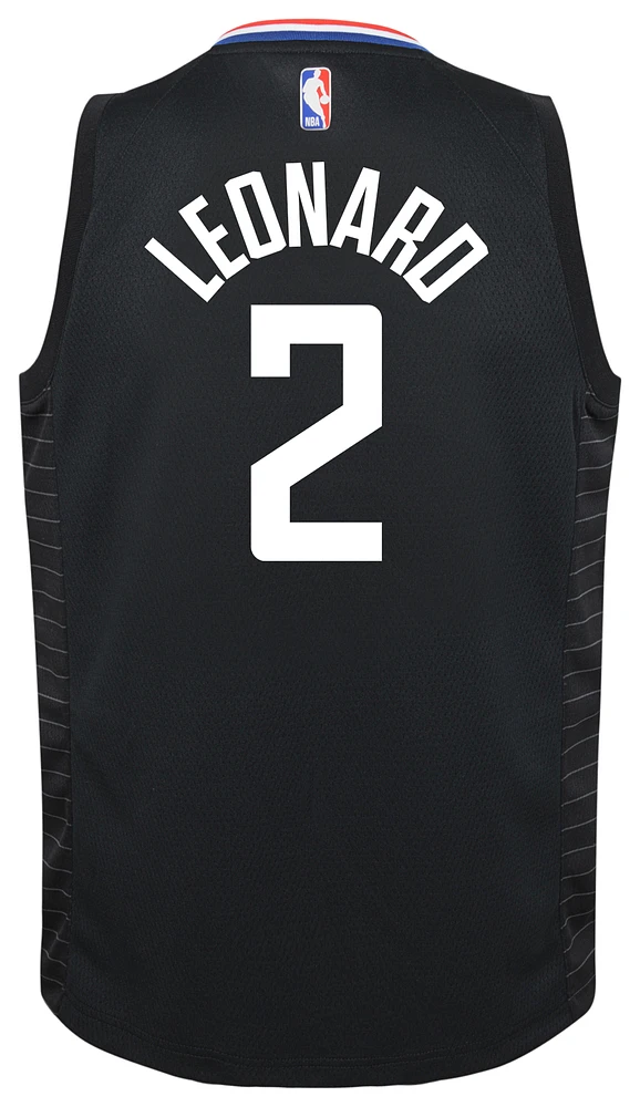 Jordan Boys Kawhi Leonard Clippers Statement Swingman Jersey - Boys' Grade School Black/Blue