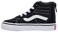 Vans Boys SK8-Hi Zip - Boys' Toddler Skate Shoes Black/True White