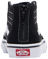 Vans Boys SK8-Hi Zip - Boys' Toddler Skate Shoes Black/True White