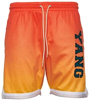 Y.A.N.G Mens Ombre Mesh Shorts - Multi/Green