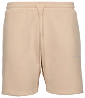 Y.A.N.G Mens Hustlers Only Shorts - White/Beige