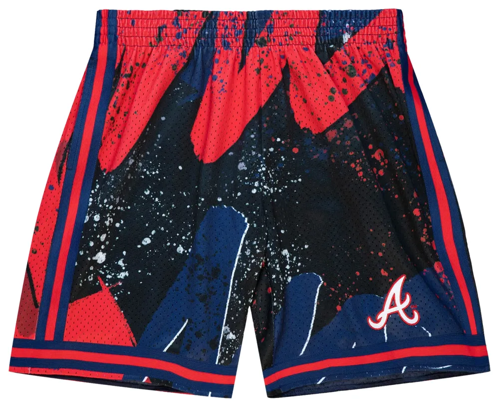 Mitchell & Ness Braves Hyp Hoops Shorts - Men's