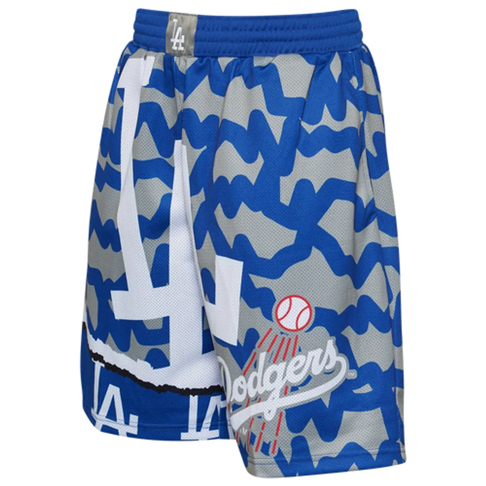 Mitchell & Ness x MLB Paint Brush Mesh Dodgers Shorts - White