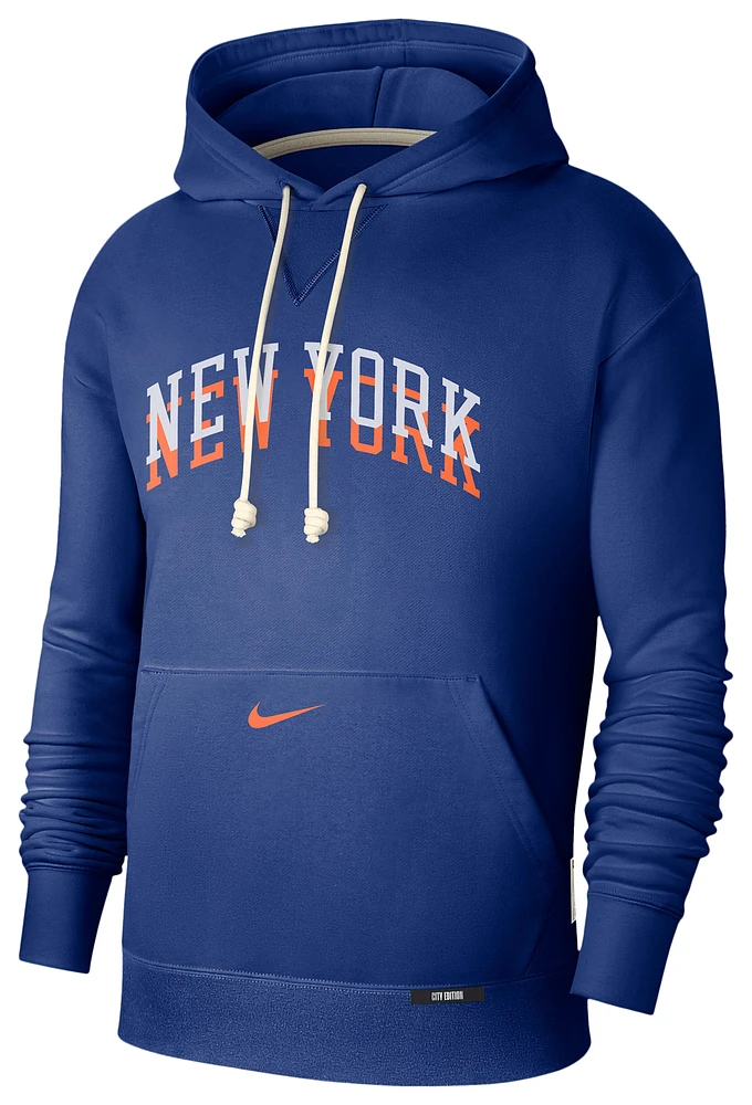 Nike Mens Knicks Dri-FIT Standard Issue Hoodie CTS CE - Blue/Multi