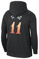 Nike Mens Trae Young Hawks City Edition Name & Number Hoodie - Black/White