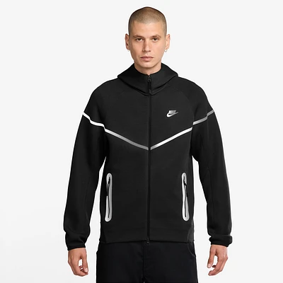 Nike Mens Tech Seasonal TF+ Windrunner Full-Zip - Black/Silver