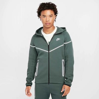 Nike Mens Nike Tech Seasonal TF+ Windrunner Full-Zip - Mens Vintage Green/Bemis Silver Size M