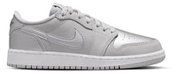 Jordan Boys Retro 1 Low OG - Boys' Grade School Shoes Grey/Silver/Black