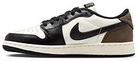 Jordan Boys Retro 1 Low OG - Boys' Grade School Shoes Black/White/Palomino