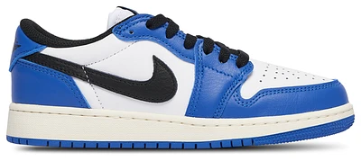 Jordan Boys Retro 1 Low OG - Boys' Grade School Shoes White/Blue/Black