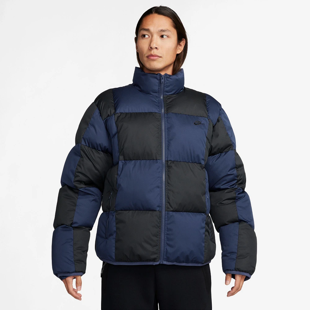 Nike Mens CLUB TF Puffer Checker - Midnight Navy/Black