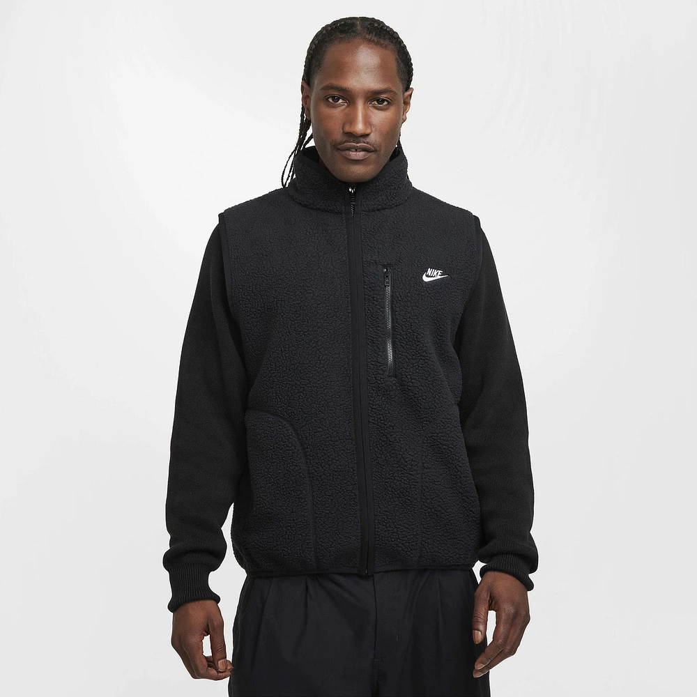 Nike Mens Club Seasonal Winterized Vest - Black/White