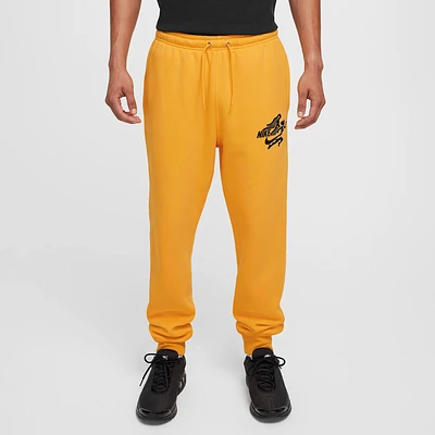 Nike Mens Nike JA Club BB Jogger Pants - Mens Black/University Gold/University Gold Size M