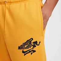 Nike Mens Nike JA Club BB Jogger Pants - Mens Black/University Gold/University Gold Size M