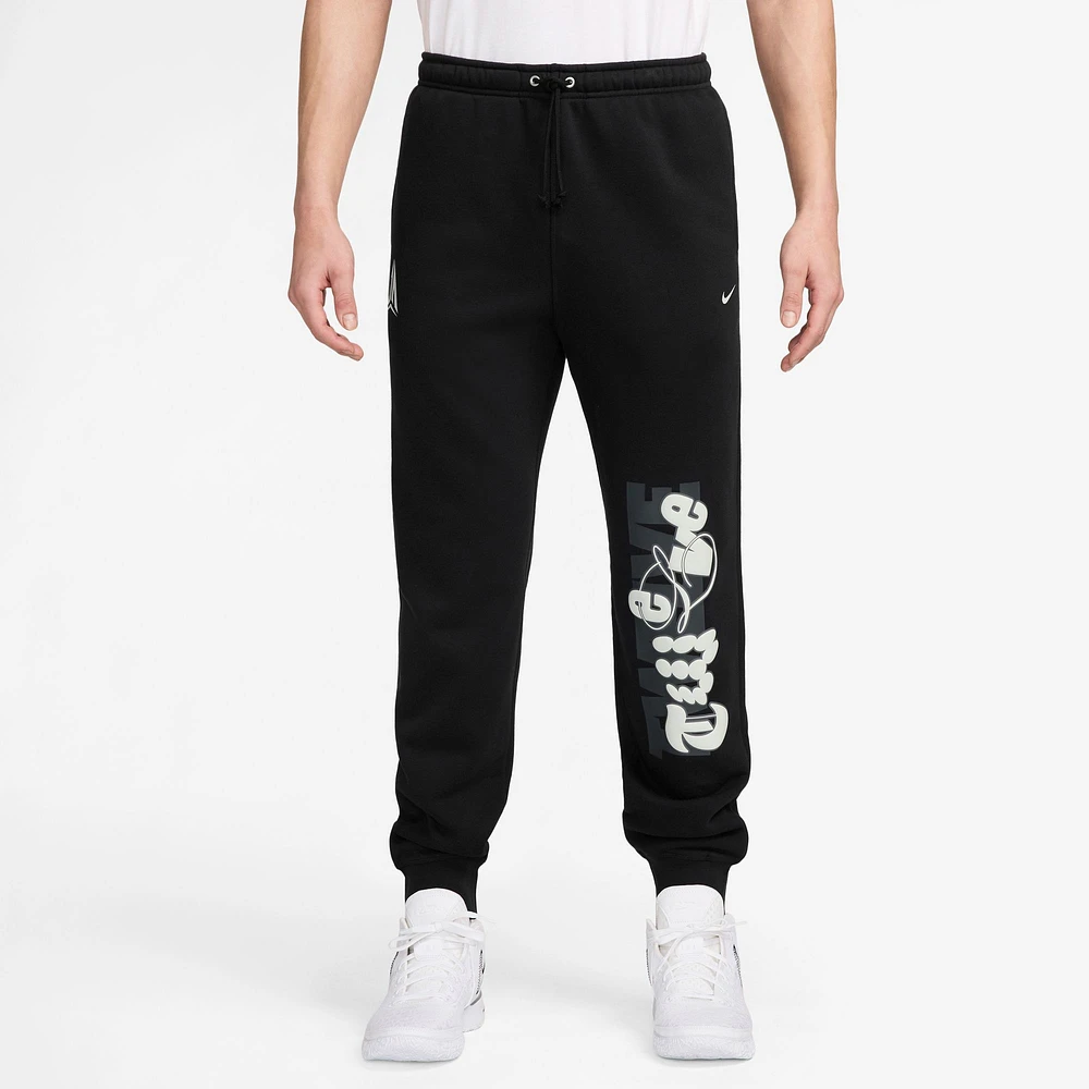 Nike Mens JA Club BB Jogger Pants - Black/Silver