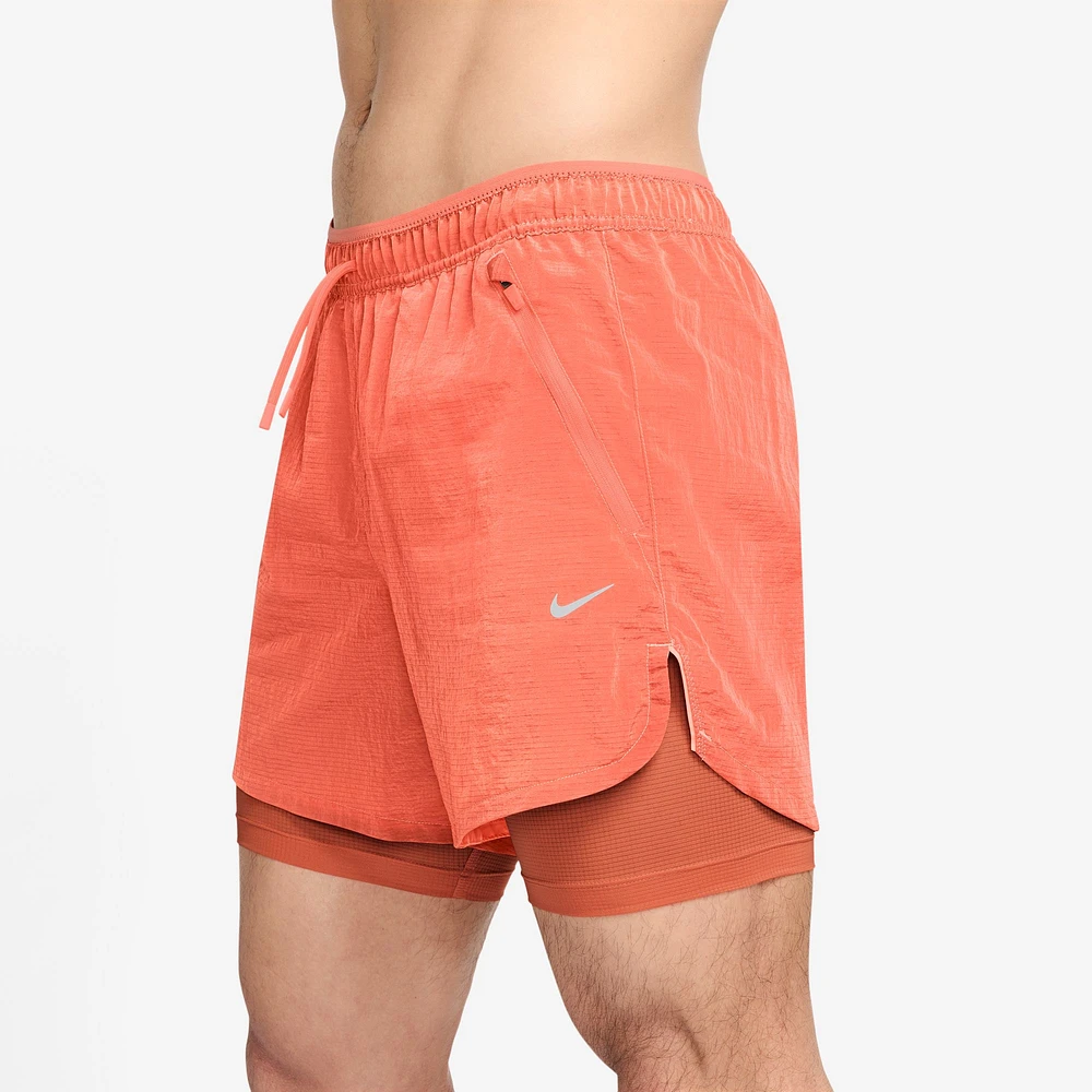 Nike Mens Dri-FIT RPL RD STRD 5" 2N1 Shorts - Pink/White