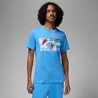 Jordan Mens Jordan Flight Essential Short Sleeve Crew - Mens Legend Blue/White Size S