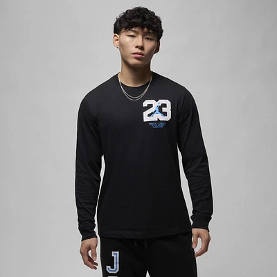 Jordan Mens Sport 23 Long Sleeve Crew - Black/Legend Blue