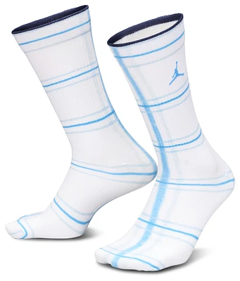 Jordan Jordan All Out Print Crew Socks 1 Pack - Adult Wheat/Blue Size L