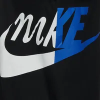 Nike Mens Split Logo T-Shirt - Black/Blue