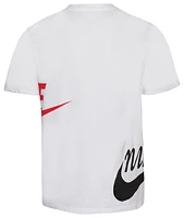 Nike Mens Nike Split Logo T-Shirt - Mens White/Red Size S