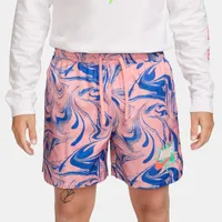 Nike Mens NSW Woven Flow Break Shorts - Bleached Coral/Pink