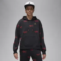 Jordan Womens Brooklyn Fleece Pullover 2 - Black/Red