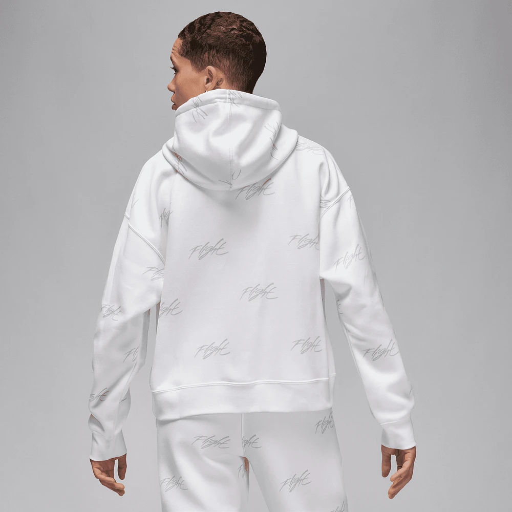 Jordan Womens Brooklyn Fleece Pullover 2 - Gray/White