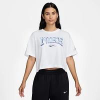 Nike Womens Nike NSW OC Short Sleeve T-Shirt - Womens White Size S