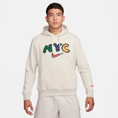 Nike Mens NSW Club Pullover BB Hoodie - Oatmeal/Oatmeal