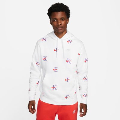 Nike Club Pullover All Over Print Hoodie - Men's