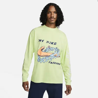 Nike Mens Nike Long Sleeve Max 90 Shapes T-Shirt