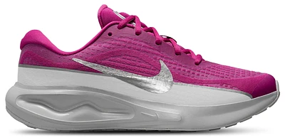 Nike Womens Journey Run - Running Shoes Hot Fuchsia/Metallic Silver/Wolf Grey