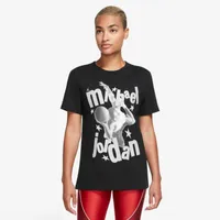 Jordan Womens Heritage Crew T-Shirt - Core Black/White