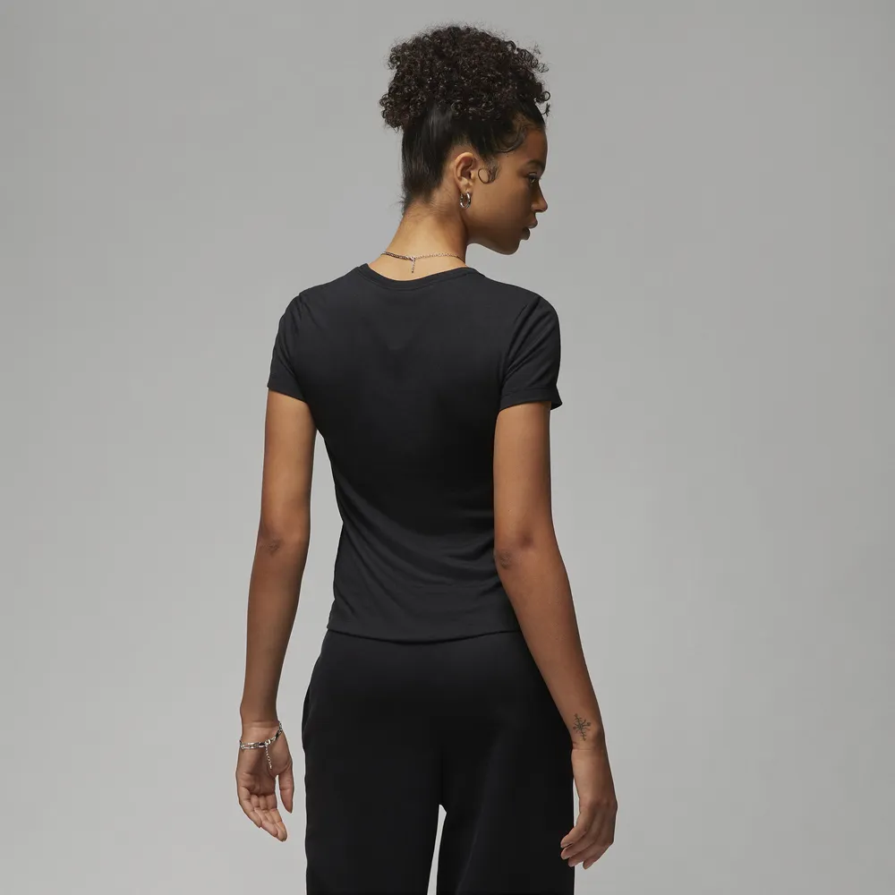 Jordan Womens Slim Short Sleeve T-Shirt - Black