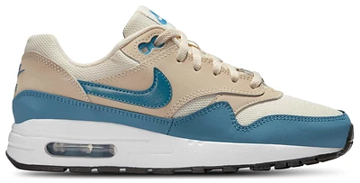 Nike Boys Air Max 1 - Boys' Grade School Shoes Soft Pearl/Lt Khaki/Smokey Blue