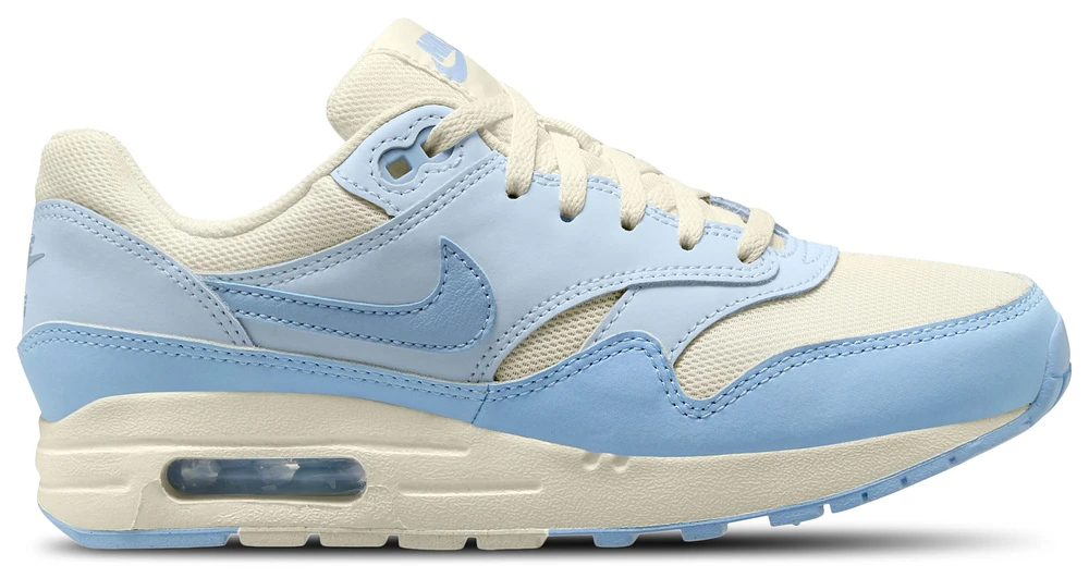 Nike Girls Air Max 1 - Girls' Grade School Shoes Sail/Blue