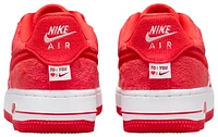 Nike Girls Air Force 1 Valentines Day - Girls' Grade School Shoes White/Light Crimson/Fire Red